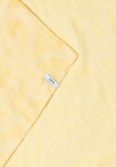 Foulard loop dévoré buttermilk yellow
