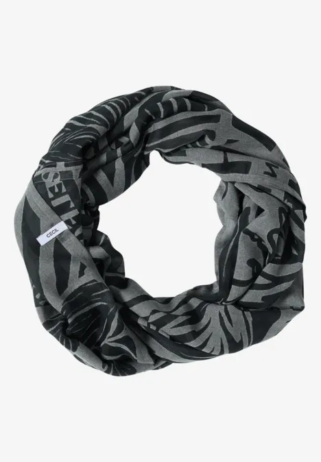 Foulard loop dévoré palm breeze green