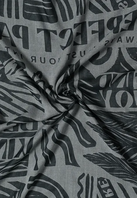 Foulard loop dévoré palm breeze green