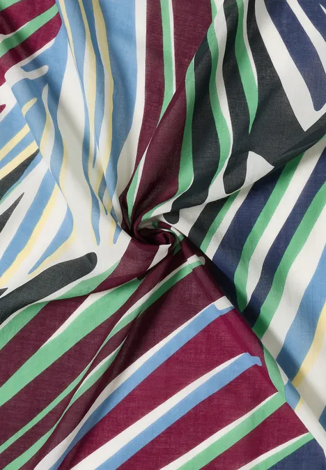 Foulard triangulaire avec motif graphique palm breeze green