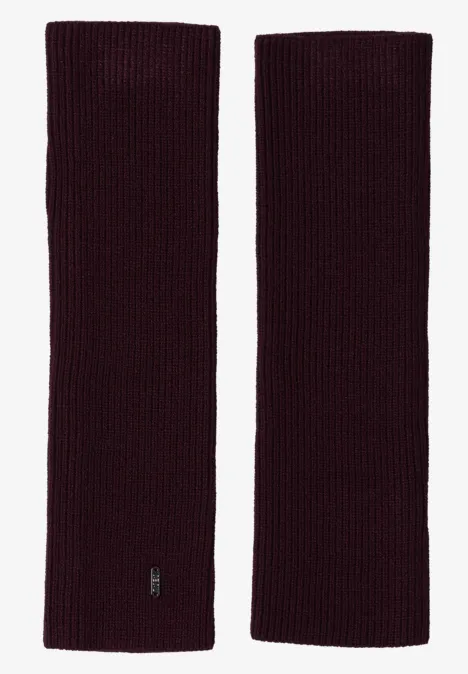 Armwärmer in Unifarbe berry red
