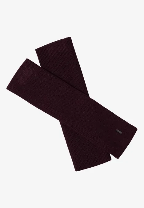 Armwärmer in Unifarbe berry red