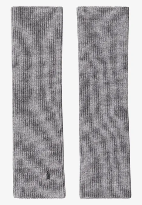 Armwärmer in Unifarbe moonlight silver mel.