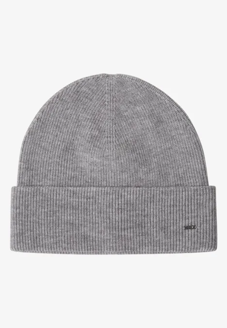 Beanie in Unifarbe moonlight silver mel.