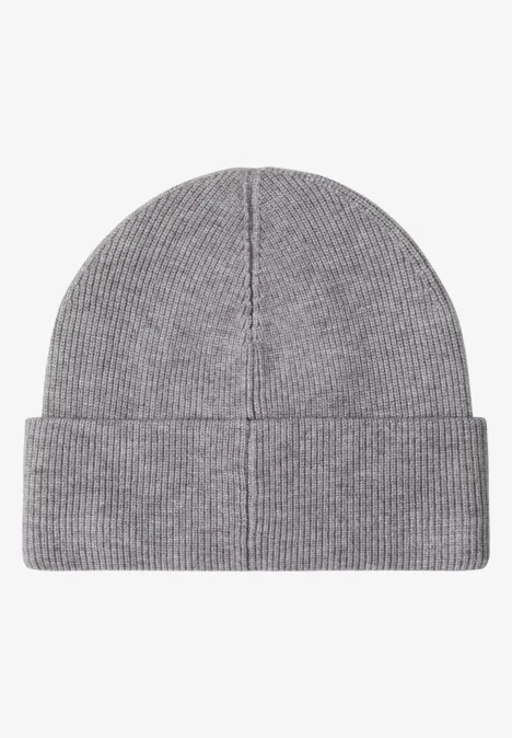 Beanie in Unifarbe moonlight silver mel.
