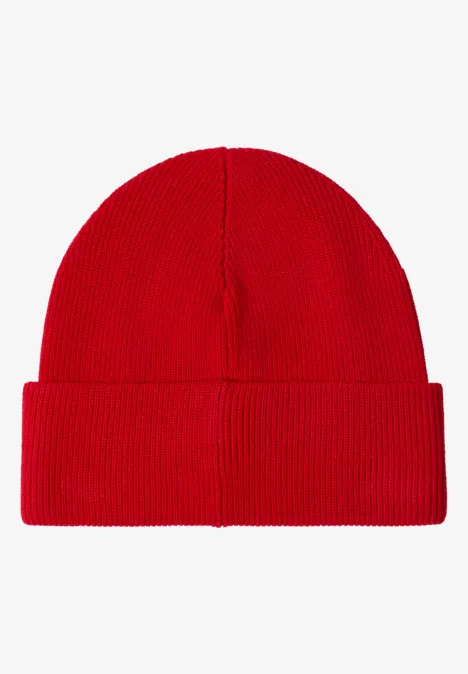 Beanie in Unifarbe flame red