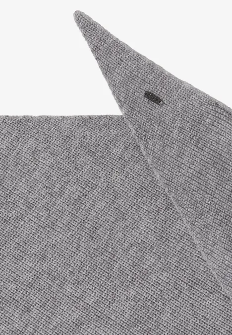 Dreieckstuch in Unifarbe moonlight silver mel.
