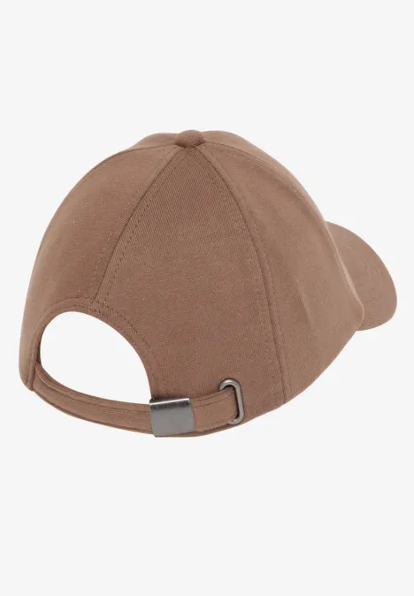 Sweat Cap in Unifarbe dark toffee brown