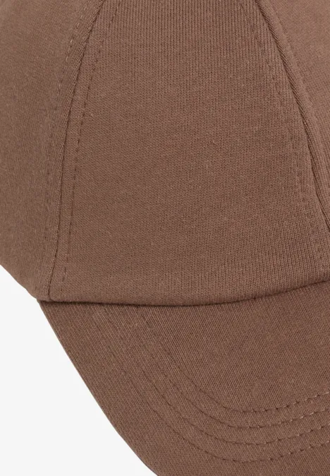 Sweat Cap in Unifarbe dark toffee brown