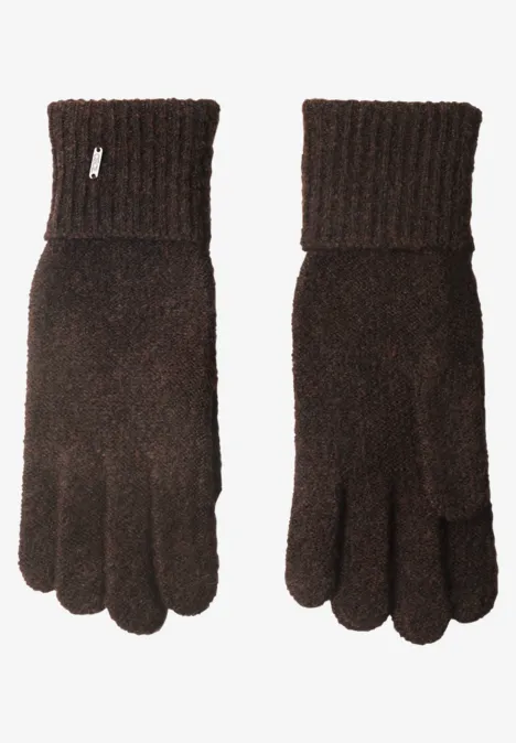Handschuhe in Melange-Optik choco sauce brown melange Handschuhe in Melange-Optik choco sauce brown melange