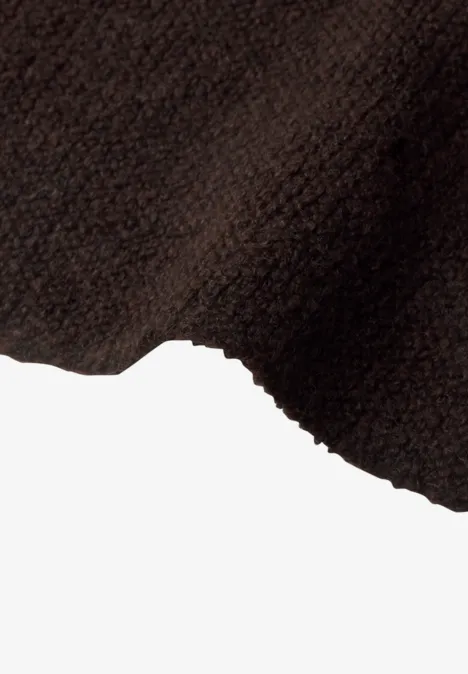 Melange-Optik Schal in Diamantform choco sauce brown melange