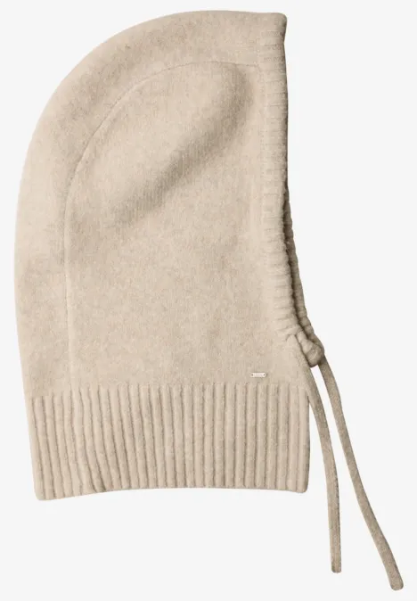 Balaclava mit Tunnelzug powder beige melange Balaclava mit Tunnelzug powder beige melange