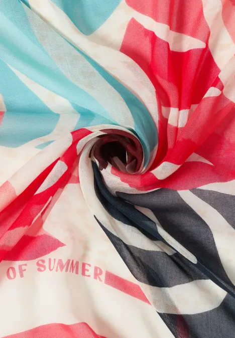 Bandana aus Modal mit Print vanilla white