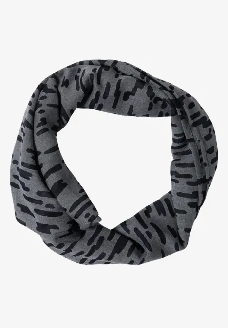 Loop-Schal im Ausbrenner-Look urban dark blue