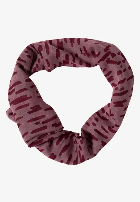 Loop-Schal im Ausbrenner-Look red wine
