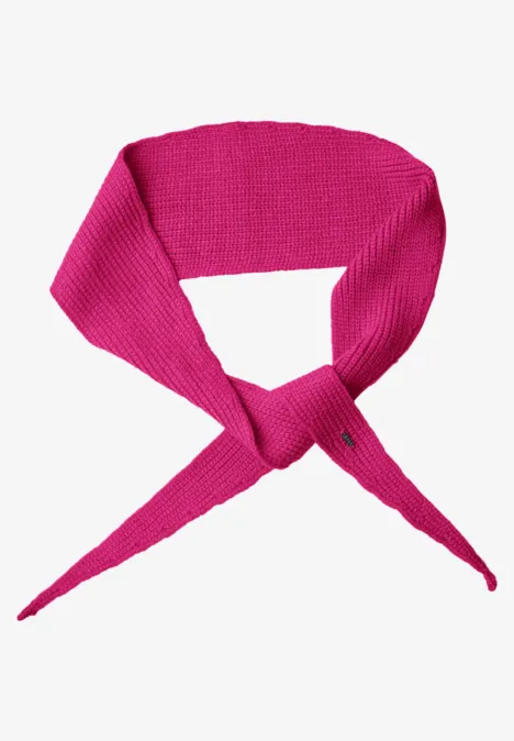 Strickschal in Unifarbe pink flash