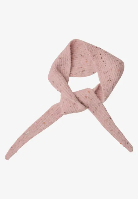 Strickschal im Melange-Look neps rose fog melange