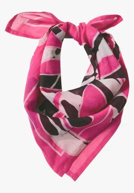 Bandana met print pink flash Bandana met print pink flash