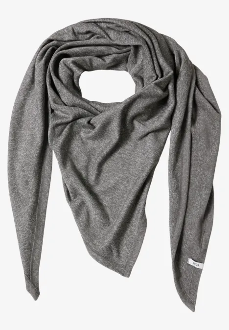 Foulard triangulaire uni flint grey melange