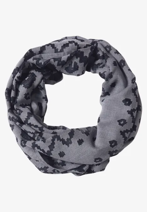Écharpe Loop avec motif dévoré urban dark blue