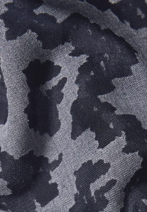 Écharpe Loop avec motif dévoré urban dark blue
