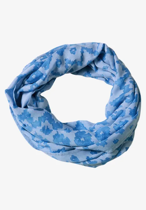 Écharpe Loop avec motif dévoré north blue Écharpe Loop avec motif dévoré north blue