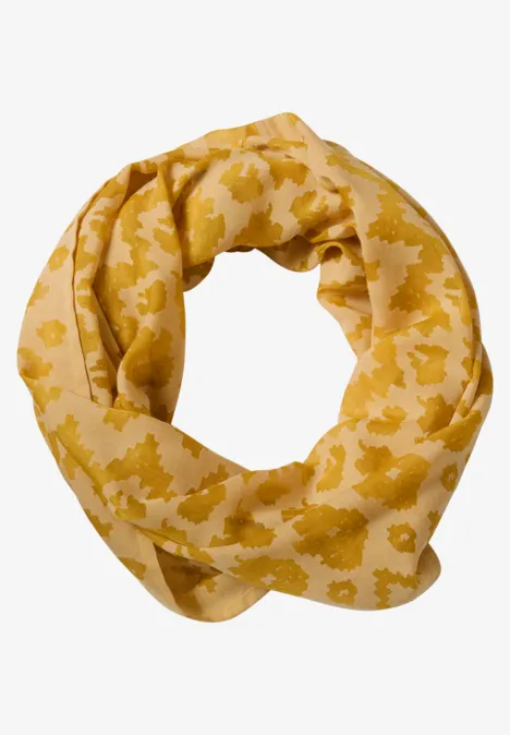 Écharpe Loop avec motif dévoré golden honey Écharpe Loop avec motif dévoré golden honey