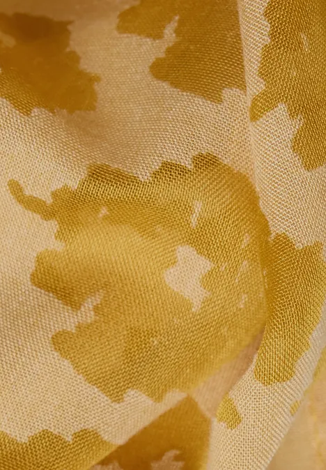 Écharpe Loop avec motif dévoré golden honey Écharpe Loop avec motif dévoré golden honey