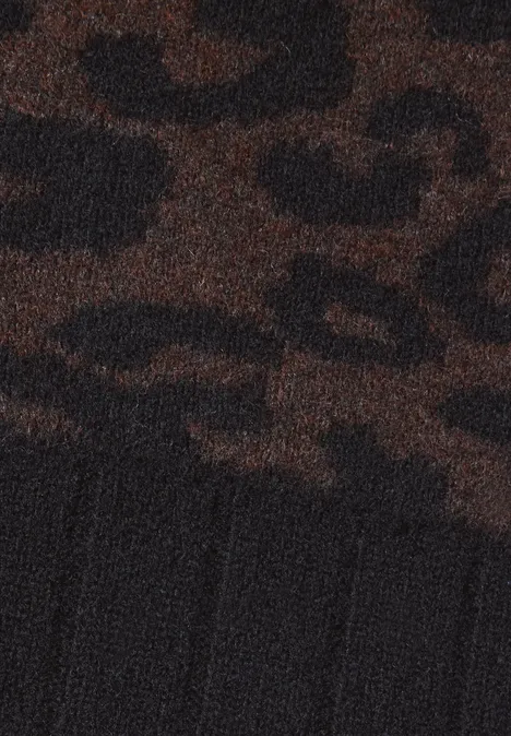 Balaclava mit Leo-Muster truffle brown Balaclava mit Leo-Muster truffle brown