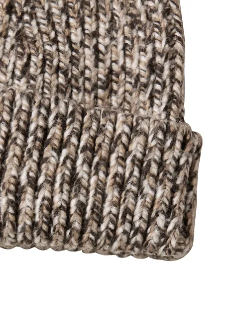 Mouliné Beanie truffle brown