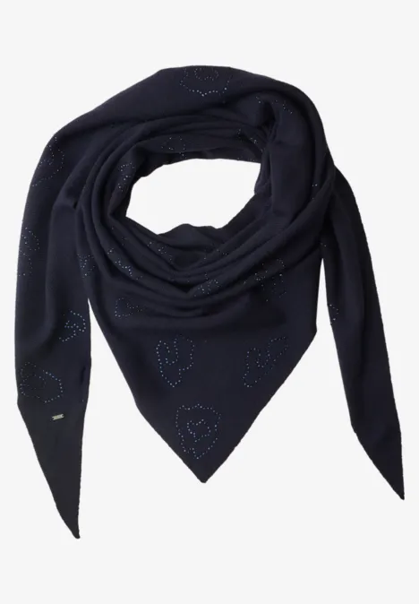 Dreieckstuch mit Glitzerdetails urban dark blue Dreieckstuch mit Glitzerdetails urban dark blue