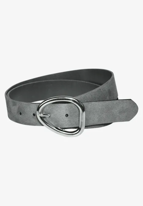 Leder-Gürtel chalk grey leather