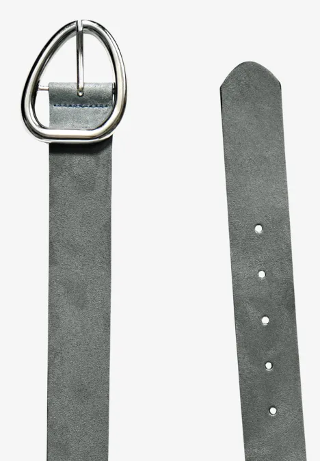 Leder-Gürtel chalk grey leather