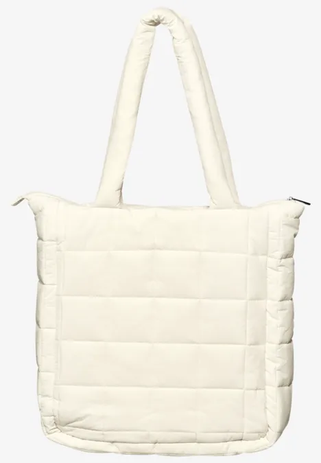 Shopper in Steppoptik beige meringues