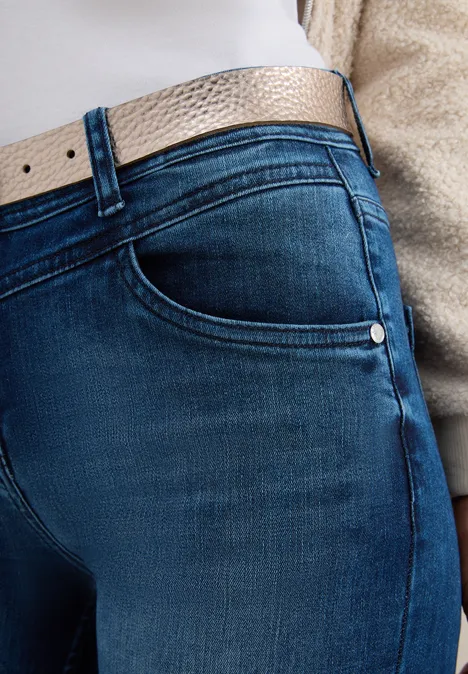Ceinture en cuir brillant null