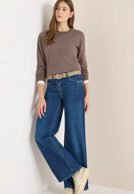 Ceinture en cuir taupe