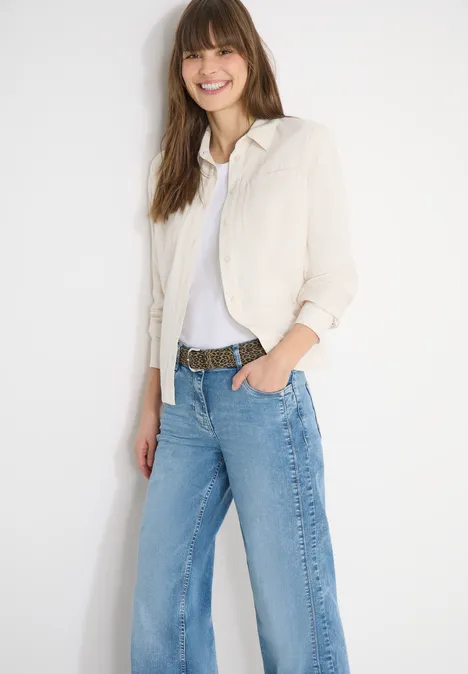 Ceinture avec motif léopard Black