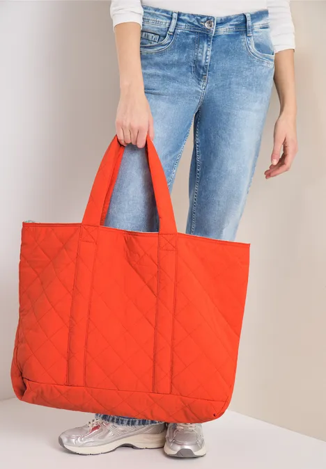 Dwustronny shopper cherry tomato orange