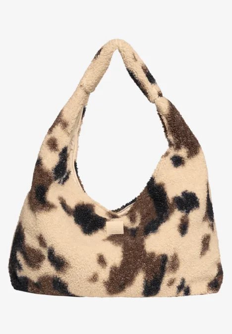 Sac en peluche avec motif de vache pearl beige Sac en peluche avec motif de vache pearl beige