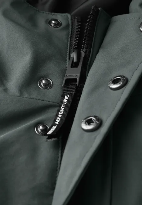 Softshell parka dusty green