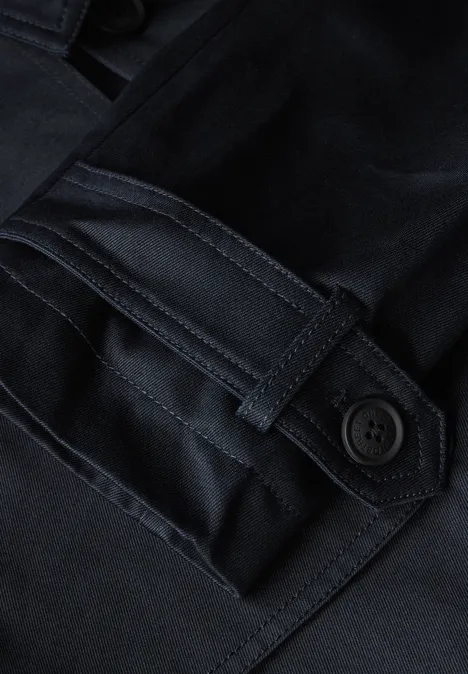 Twill trenchcoat nightshade blue