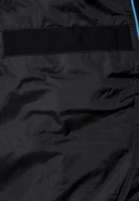 Gewatteerde jas met hoge kraag Black