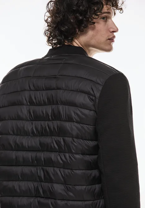 Materialmix Übergangsjacke limousine black