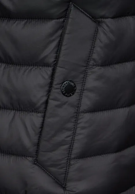Materialmix Übergangsjacke limousine black