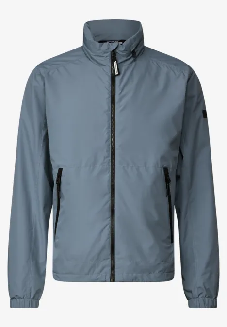 Windjack met opstaande kraag dawn blue