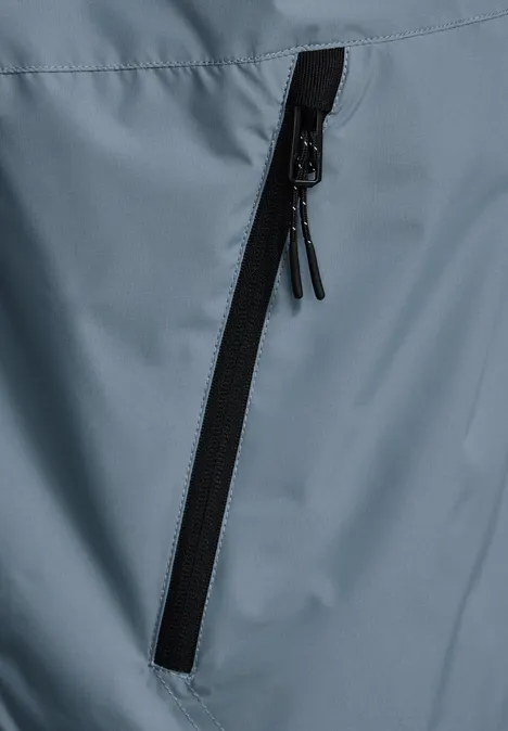 Windjack met opstaande kraag dawn blue