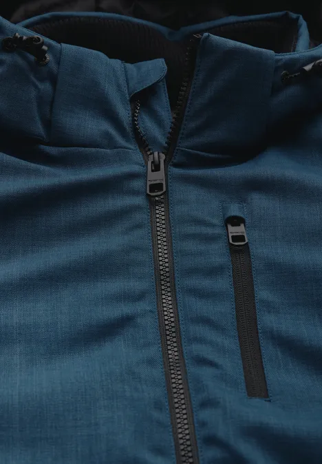 Jas met afneembare capuchon skydive blue