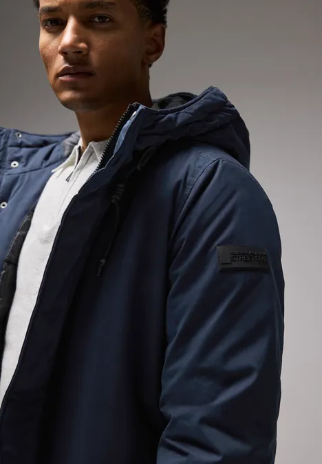 Parka met capuchon dark night blue