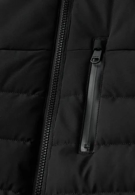 Steppjacke mit Stehkragen brilliant black