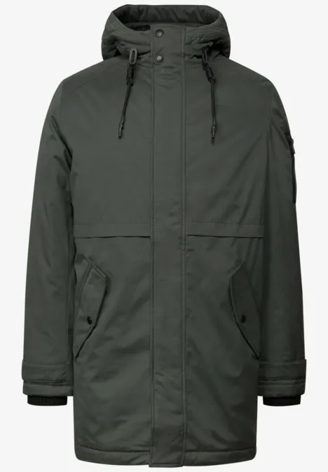 Parka mit Kapuze woodland green